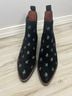 Coach 100% Leather Floral Black Ankle Boots Size 5 - photo 4