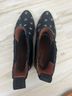 Coach 100% Leather Floral Black Ankle Boots Size 5 - photo 8