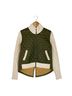 Veronica Beard 80% Wool 20% Acrylic 100% Nylon 100% Nylon Solid Green Ivory Jacket Size XS - photo 1