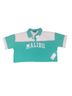 Forever 21 Teal White Short Sleeve Button-Down Shirt Size S - photo 1