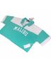 Forever 21 Teal White Short Sleeve Button-Down Shirt Size S - photo 3