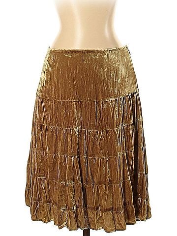 Cache Velvet Tiered Skirt Silk Skirt (view 1)