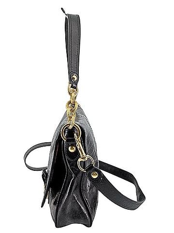 Coach Poppy Pushlock Leather Shoulder Bag (view 2)
