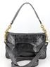 Coach 100% Leather Solid Black Pink Leather Shoulder Bag One size - photo 4