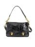 Coach 100% Leather Solid Black Pink Leather Shoulder Bag One size - photo 1