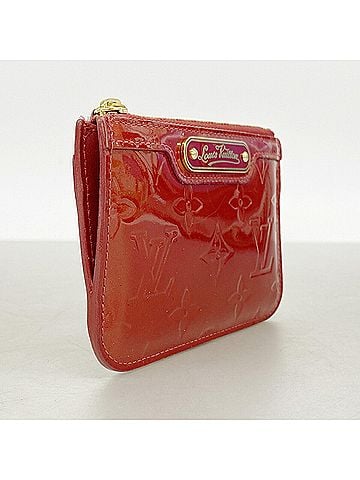 Louis Vuitton Louis Vuitton Vernis Pochette Clé NM Wallet/Coin Case M91737 Rouge Grenadine (Women's) (view 2)