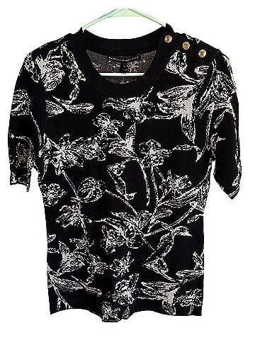 White House Black Market Short Sleeve Blouse (view 1)