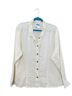 Flax 100% Linen Ivory Long Sleeve Button-Down Shirt Size L - photo 1