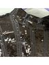 Express 95% Polyester 5% Spandex 100% Polyester Black Long Sleeve Blouse Size L - photo 4