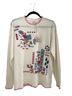 Johnny Was Ivory Pink Blue Pullover Sweater Size L - photo 1