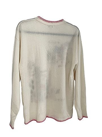 Johnny Was Ginnie Drop Shoulder Crewneck Pullover Sweater (view 2)