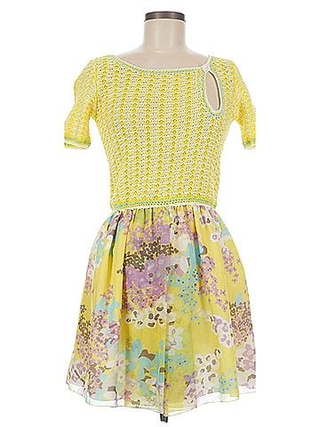 M Missoni Crochet and Silk Casual Dress (view 1)