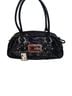 Guess 100% Patent Leather Camo Black Shoulder Bag One size - photo 1