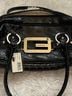 Guess 100% Patent Leather Camo Black Shoulder Bag One size - photo 4