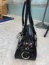 Guess 100% Patent Leather Camo Black Shoulder Bag One size - photo 3