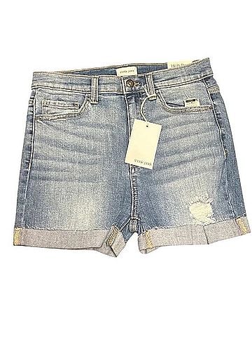 SNEAK PEEK High Rise Jean Shorts Casual Pants (view 1)