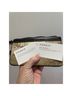 Coach Print Gold Brown Leather Wristlet One size - photo 5