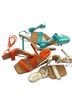 Liliana Blue Orange White Sandals Size 10 - photo 2