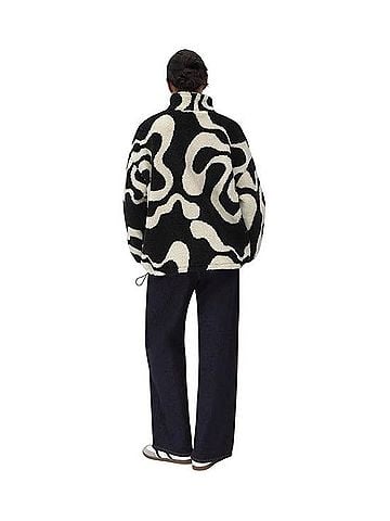 Cider OVERSIZED PRINTED FLEECE ZIP UP JACKET Jacket (view 2)