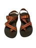 Chaco Print Orange Black Sandals Size 7 - photo 1