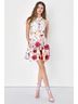 Lulus 100% Polyester Floral Multi Color Cocktail Dress Size S - photo 3