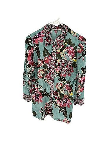 Soft Surroundings Scattered Roses Long Sleeve Button-Down Shirt (view 1)