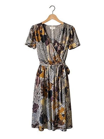 Maeve The Maeve for Anthropologie Bronwen silk wrap dress Casual Dress (view 1)