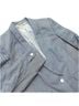 Rag & Bone 72% Cotton 22% Linen 100% Cotton 32% Silk Stripes Blue Blazer Size 4 - photo 1