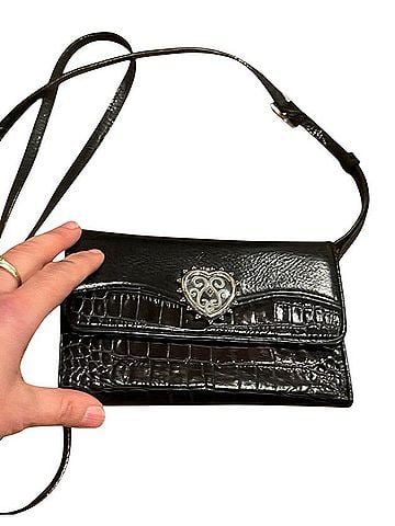 Brighton Small crossbody bag, clutch, or wallet with a detachable strap Leather Crossbody Bag (view 1)