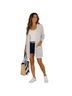 DONNI Stripes Gray White Casual Sweaters One size - photo 3