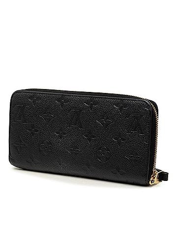 Louis Vuitton Louis Vuitton Monogram Empreinte Zippy Wallet Long Wallet, Round Zipper, M61864, Noir Black Leather, Women's LOUIS VUITTON (view 2)