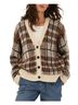 The Great. Plaid Brown Black Ivory Cardigan Size 1 - photo 1
