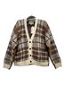 The Great. Plaid Brown Black Ivory Cardigan Size 1 - photo 2