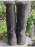 J.Crew 100% Suede Gray Boots Size 9 - photo 13