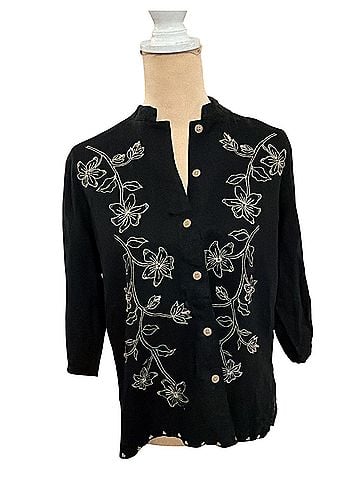 Erika Long Sleeve Button-Down Shirt (view 1)