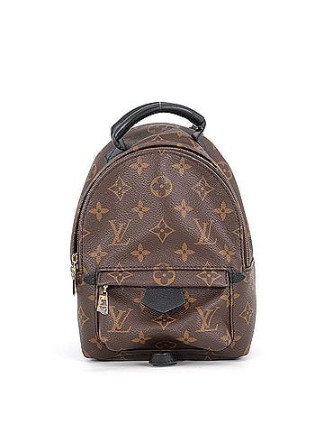 Louis Vuitton Louis Vuitton Monogram Palm Springs Backpack MINI M44873 LOUIS VUITTON Black Handbag (view 1)