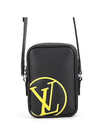 Louis Vuitton Louis Vuitton Epi Danube PM Shoulder Bag LV Circle M55120 Black Handbag for Men LOUIS VUITTON (view 1)