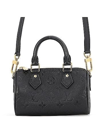 Louis Vuitton Louis Vuitton handbag, Monogram Empreinte, Nano Speedy, M82450, LOUIS VUITTON, 2-way, black. (view 1)