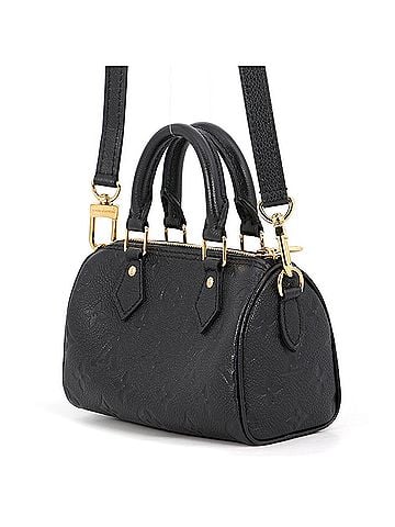Louis Vuitton Louis Vuitton handbag, Monogram Empreinte, Nano Speedy, M82450, LOUIS VUITTON, 2-way, black. (view 2)