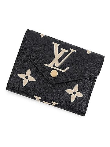Louis Vuitton Louis Vuitton Tri-fold Wallet Monogram Empreinte Portefeuille Victorine M80968 Black Women's LOUIS VUITTON WALLET (view 1)