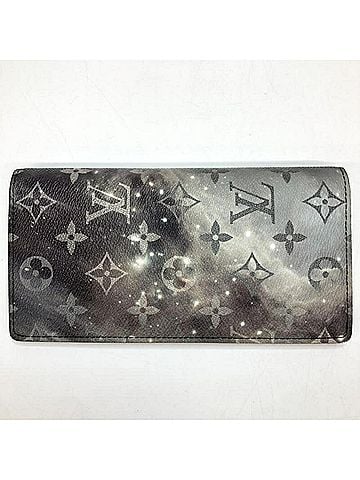 Louis Vuitton LOUIS VUITTON M63871 Monogram Galaxy Long Wallet Portefeuille Brazza (view 2)