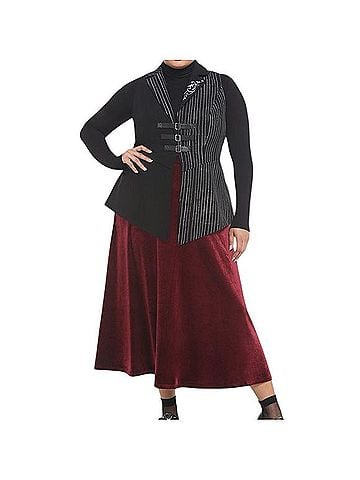 Hot Topic Nightmare Before Christmas Buckle Pinstripe Vest Vest (view 1)