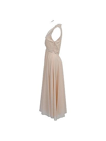 Sandro Sandro Paris Cassy Midi Dress in Pink Polyester (view 2)