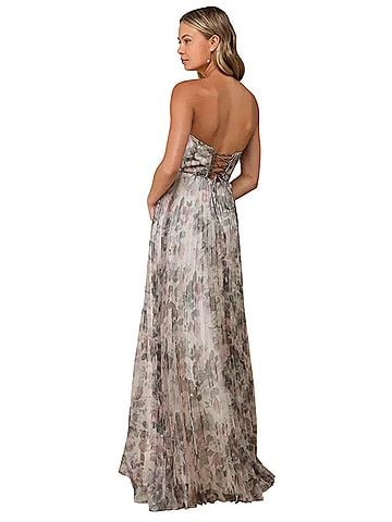 Lulus Most Beautiful Day Ivory Multi Floral Print Organza Dress Cocktail Dress (view 2)