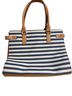 Aldo 100% Synthetic Stripes Blue White Orange Red Brown Tote One size - photo 2
