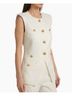 Veronica Beard 53% Linen 29% Polyester 16% Viscose 2% Elastane 100% Polyester Solid White Vest Size 8 - photo 4