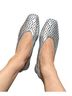 M. Gemi 100% Leather Silver Gray Flats Size EU 36 - photo 1