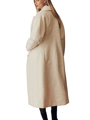 Anthropologie Maeve Tailored Boucle Long Coat Coat (view 2)