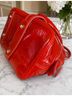 Bally 100% Patent Leather Solid Red Leather Satchel One size - photo 9