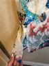 Johnny Was 100% Silk Floral Blue Blouse Size 2X - photo 6
